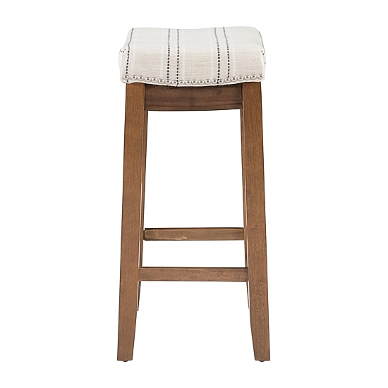 Linon Counter Height Nailhead Trim Bar Stool