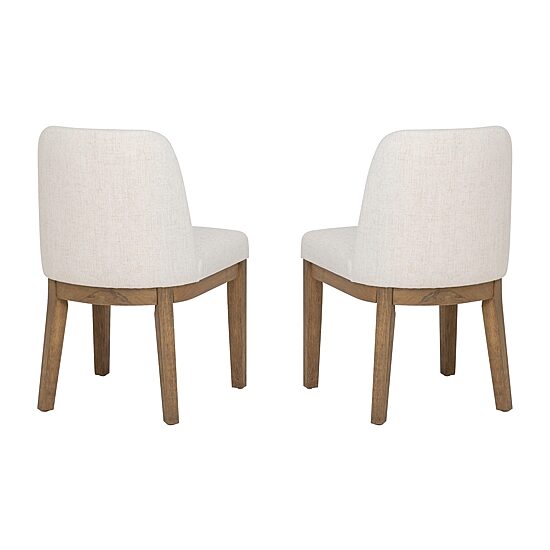 Linon Tucker Upholstered Side Chair Set of 2