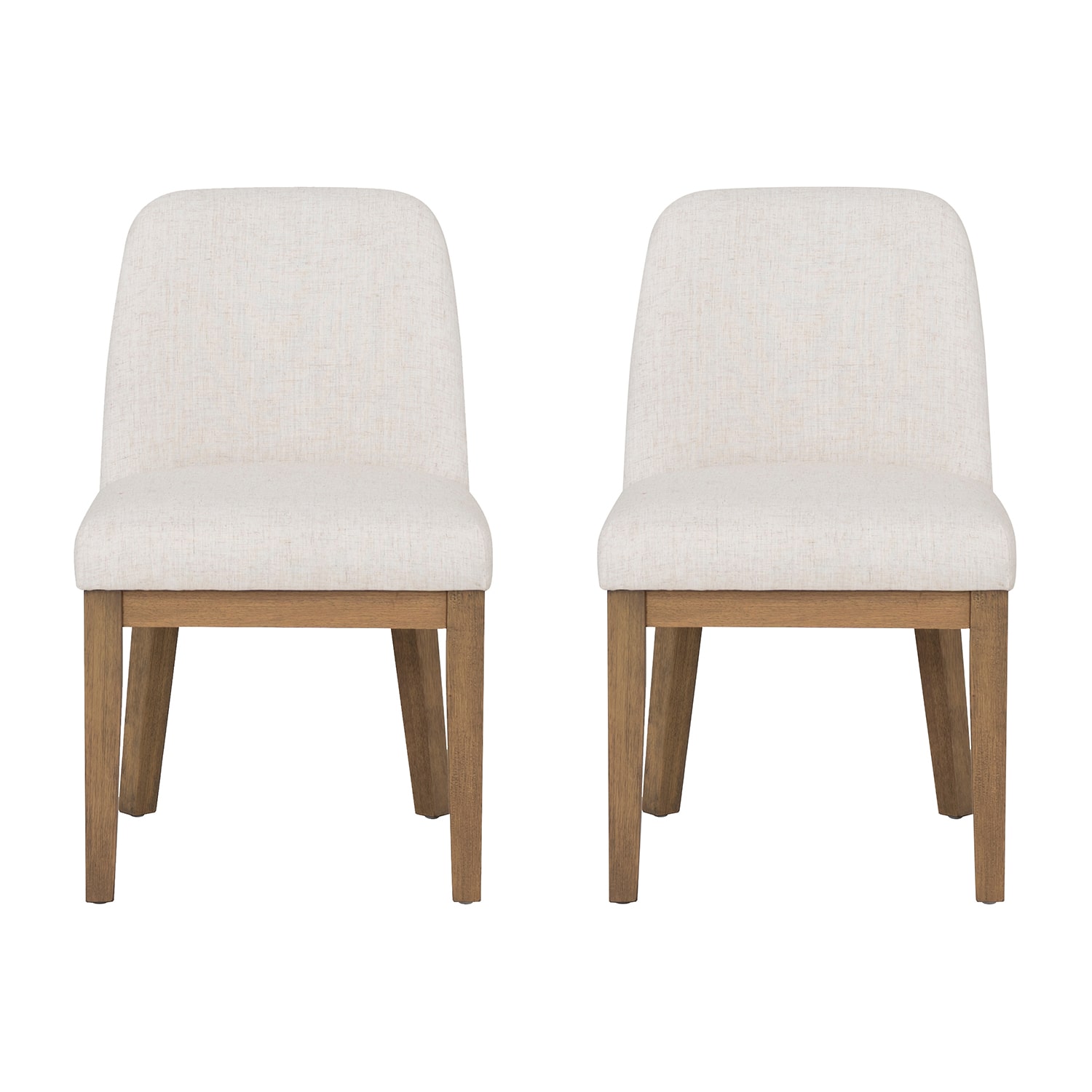 Linon Tucker Upholstered Side Chair Set of 2