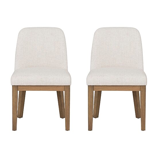 Linon Tucker Upholstered Side Chair Set of 2