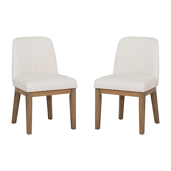 Linon Tucker Upholstered Side Chair Set of 2