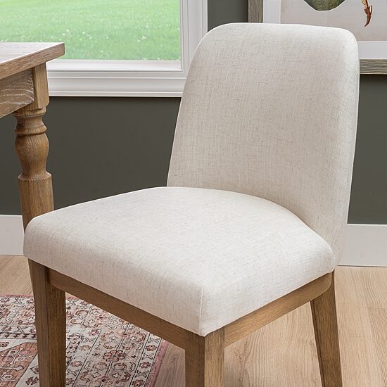 Linon Tucker Upholstered Side Chair Set of 2