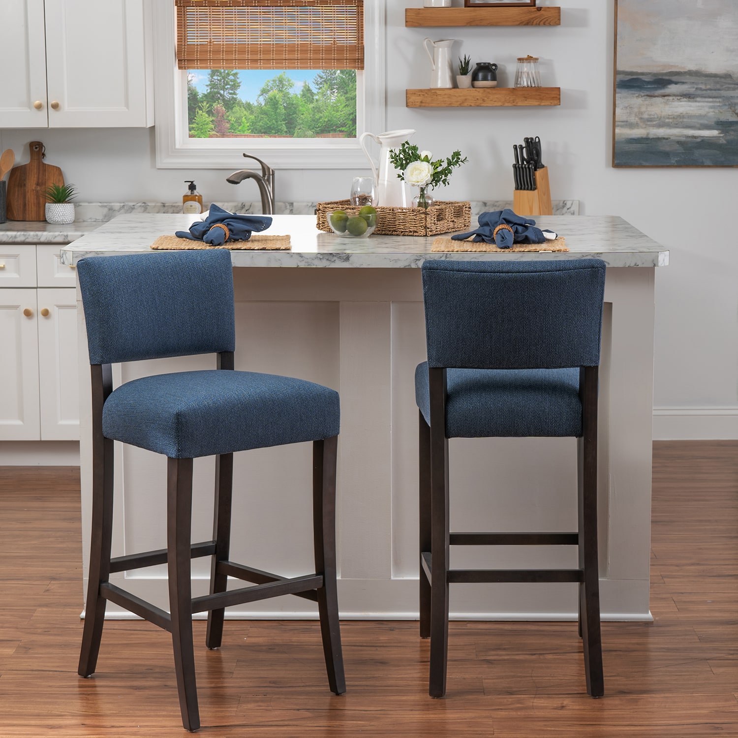 Linon Koda Bar Stool Set of 2