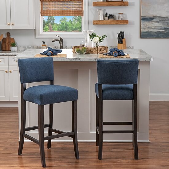 Linon Koda Bar Stool Set of 2