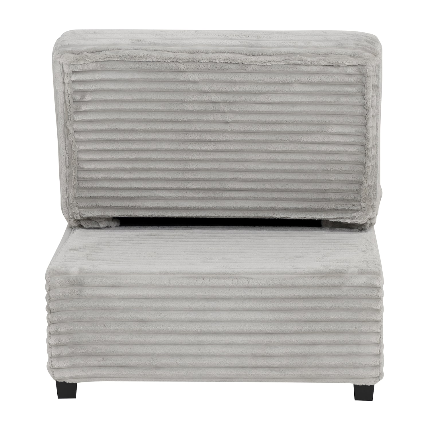 Linon Boone Grey Corduroy Sleeper Chair