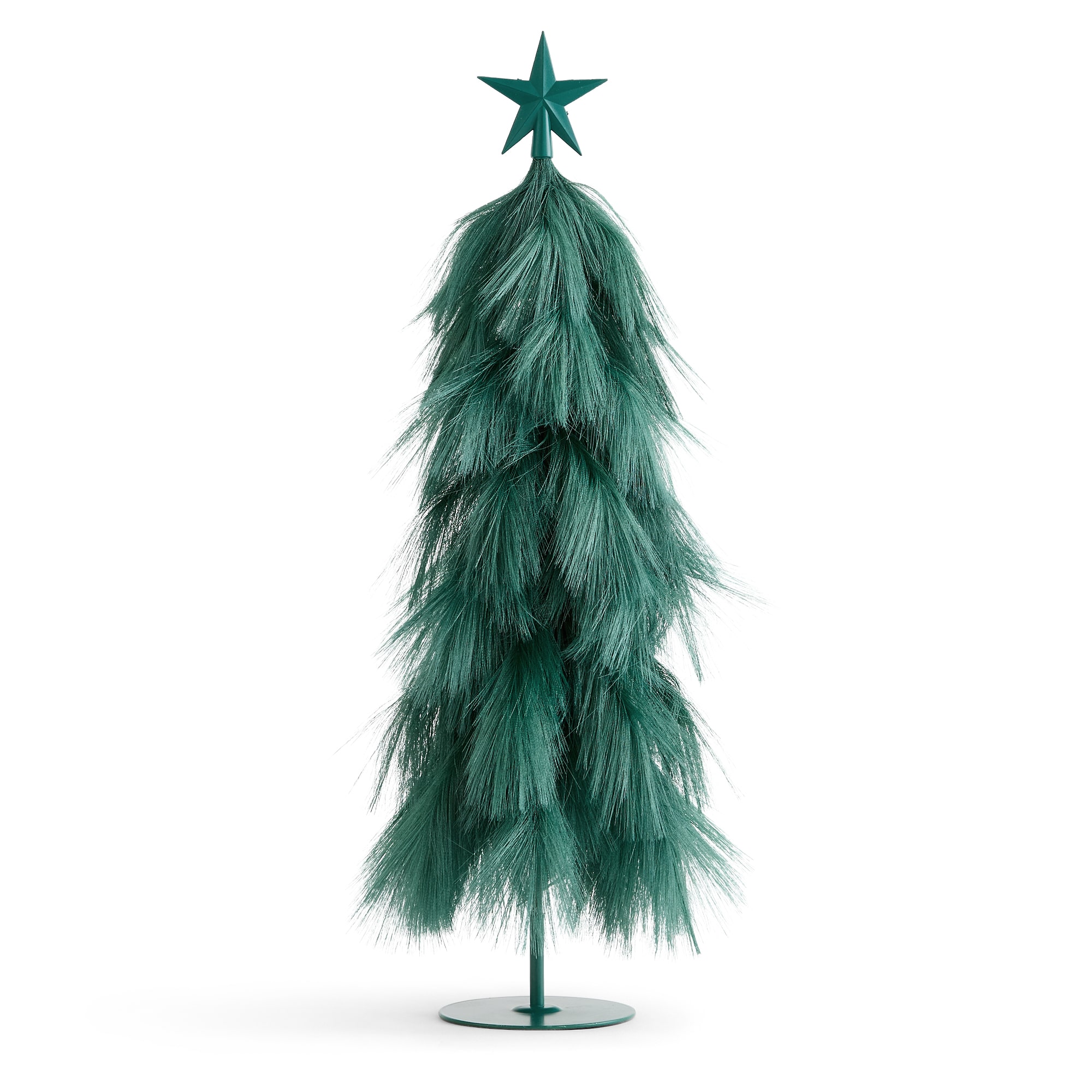 North Pole Trading Co. 24" Green Feather Tree Christmas Tabletop Decor