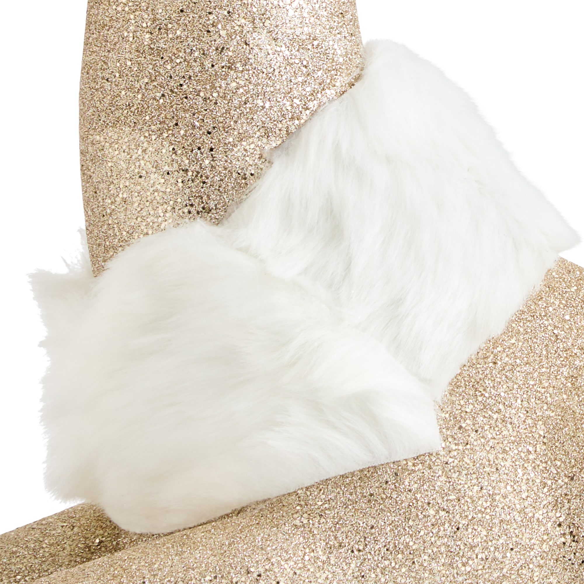 North Pole Trading Co. Glitter Sitting Deer Christmas Tabletop Decor