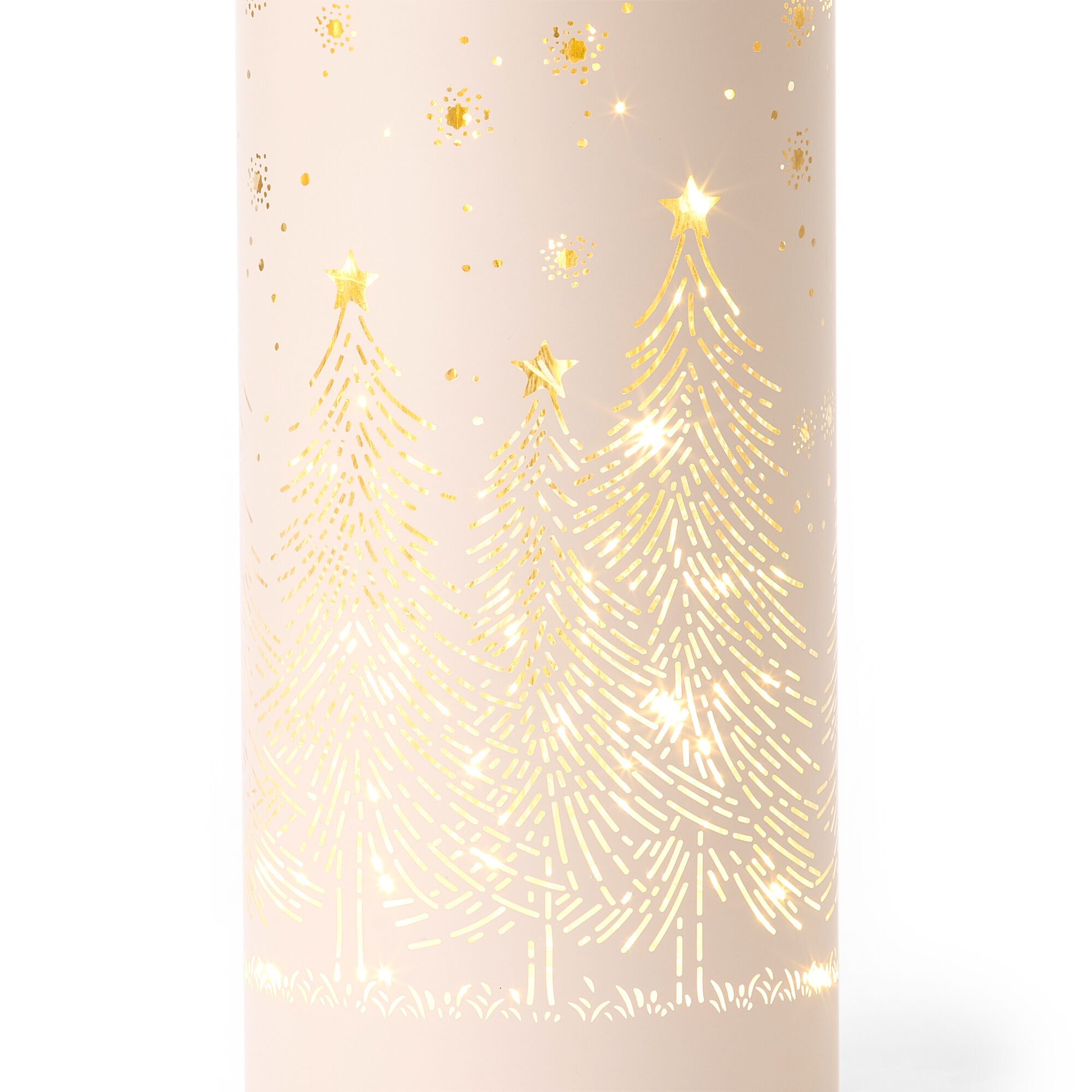 North Pole Trading Co. 8" Gold Flameless Candle