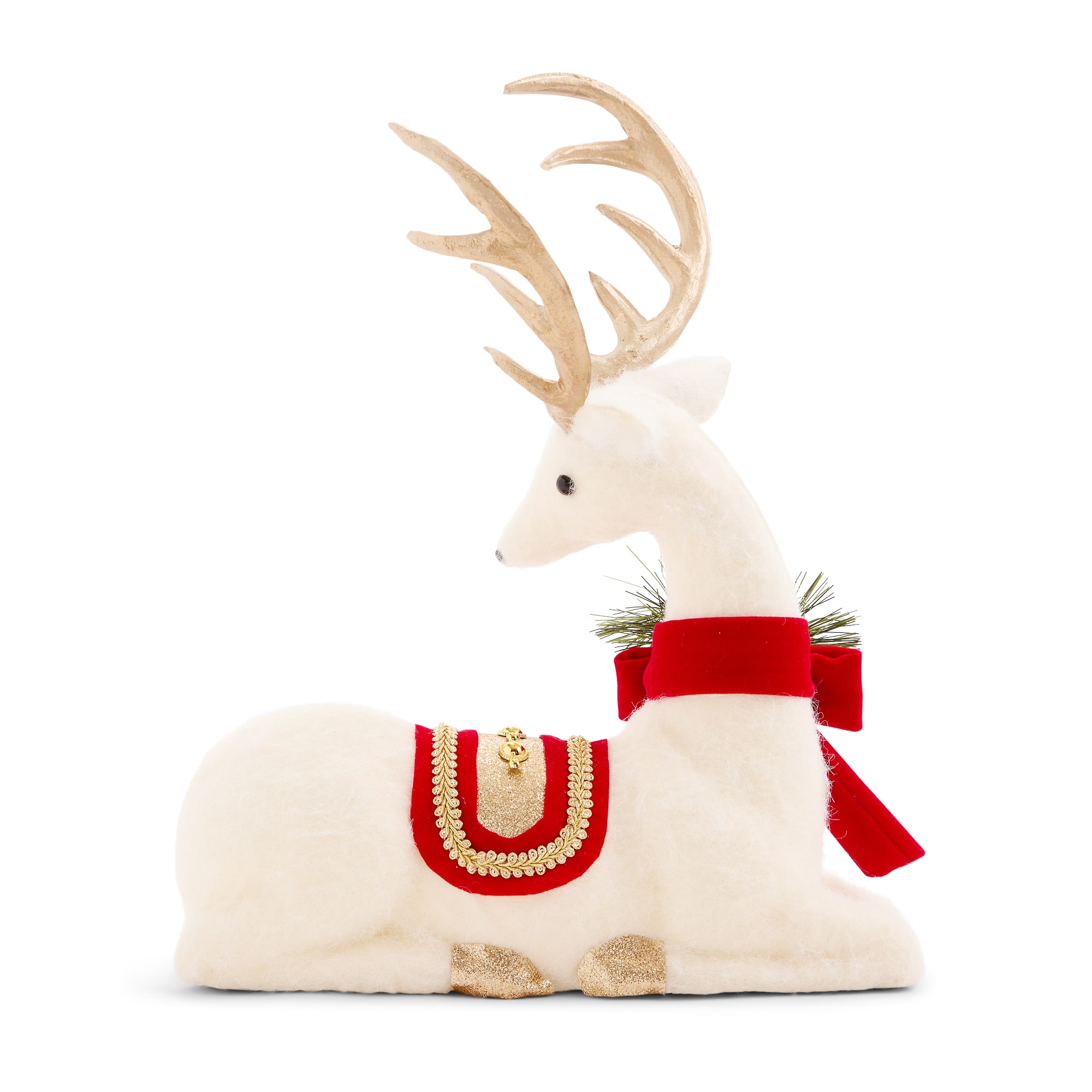 Martha Stewart 14" Sitting Reindeer Christmas Tabletop Decor