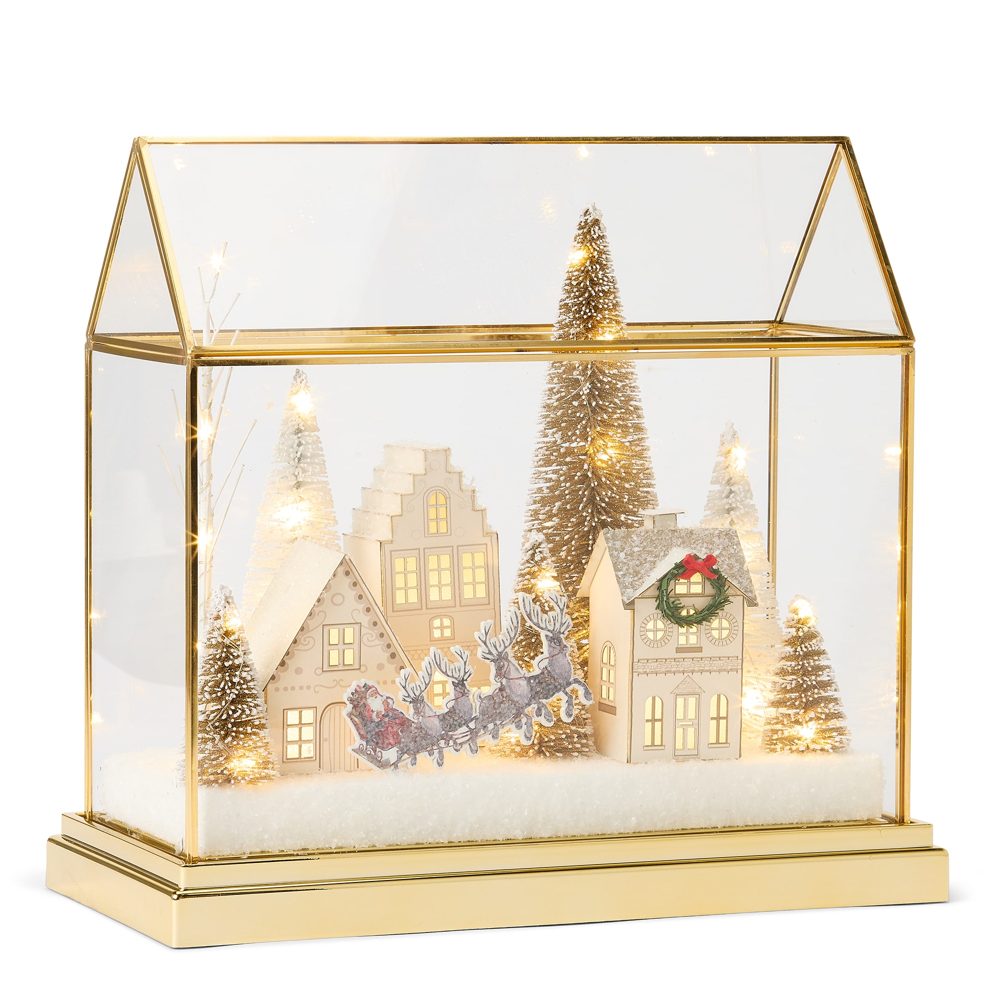 Martha Stewart Led Village Scene Lighted Christmas Tabletop Decor