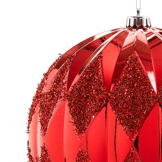 North Pole Trading Co. Red Diamond Xxl Ball Christmas Ornament