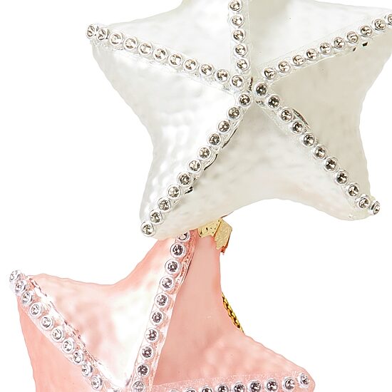 North Pole Trading Co. Starfish Dangle Pink Christmas Ornament