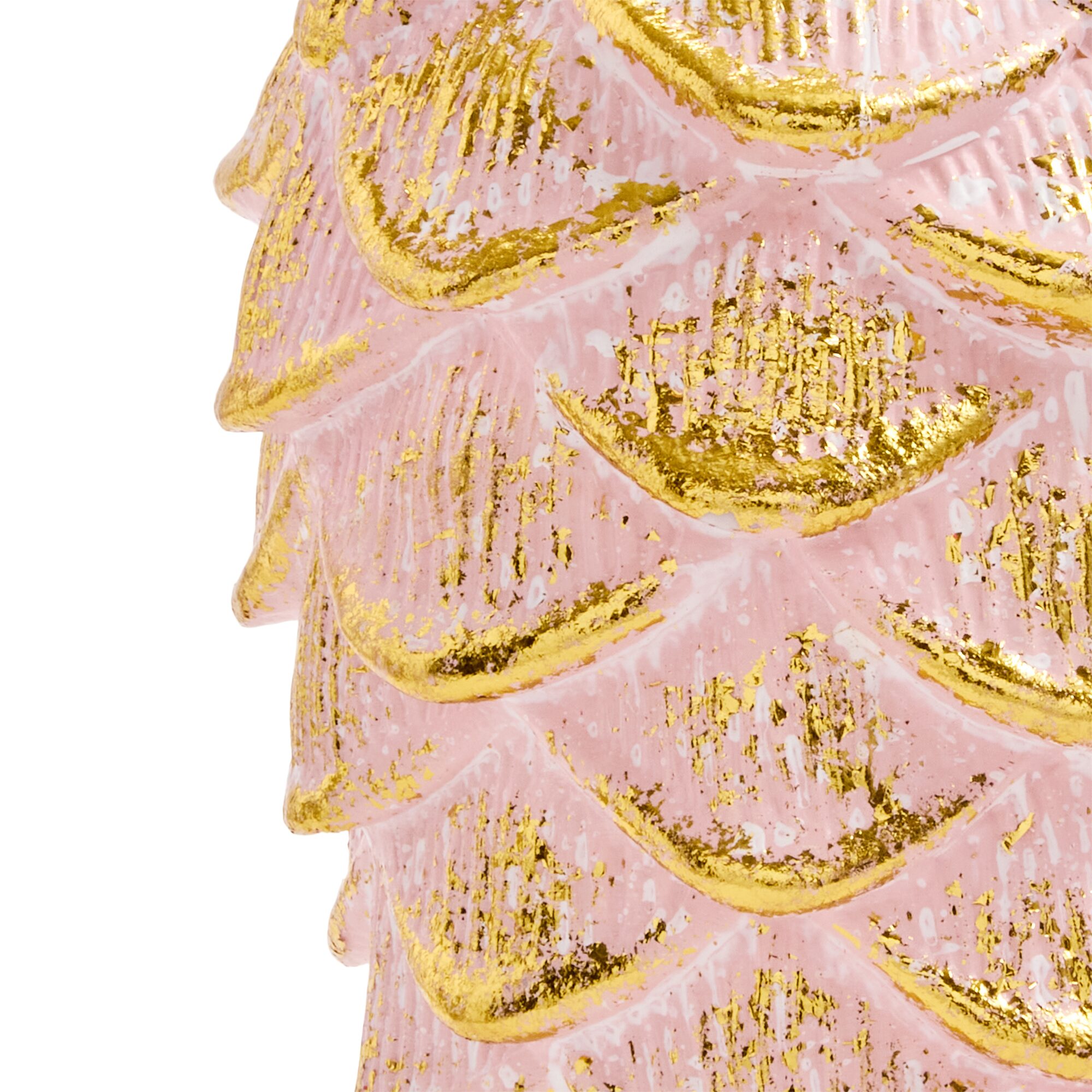 North Pole Trading Co. Pink Pinecone- Oversized Christmas Ornament