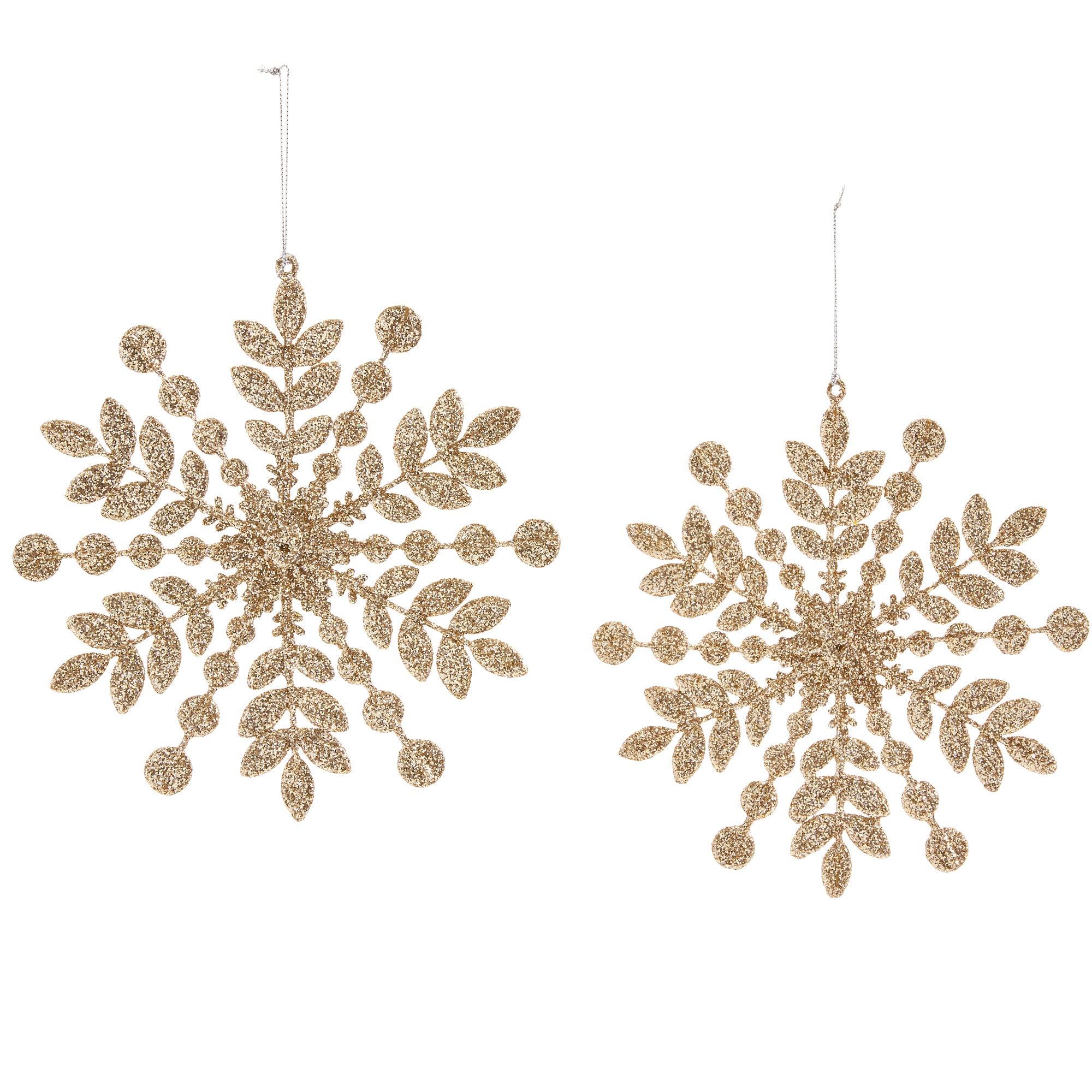 North Pole Trading Co. Jeweled Snowflake 2-pc. Christmas Ornament