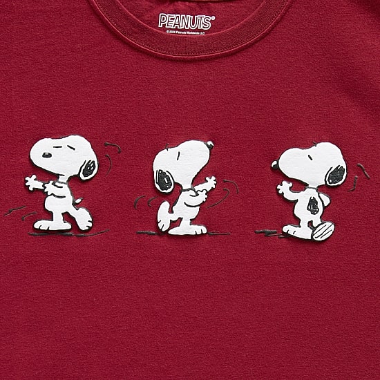 Grayson Threads, The Label Womens Juniors Crew Neck Short Sleeve Loose Fit Snoopy Graphic T-Shirt
