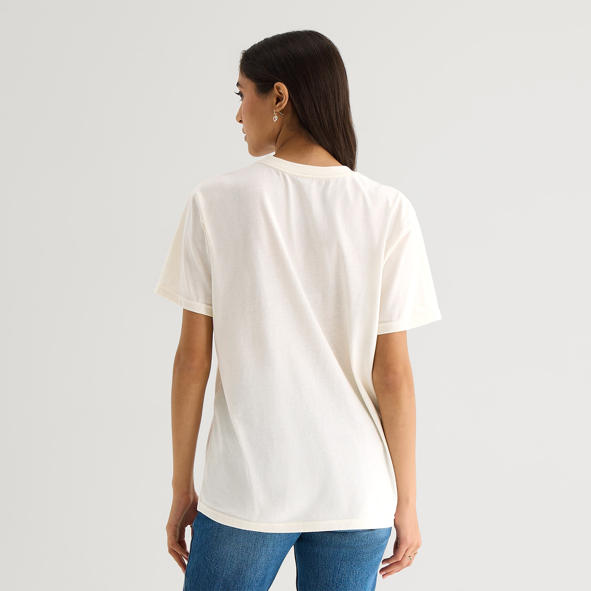 Grayson Threads, The Label Boyfriend Tee Womens Juniors Crew Neck Short Sleeve Loose Fit Bambi Graphic T-Shirt