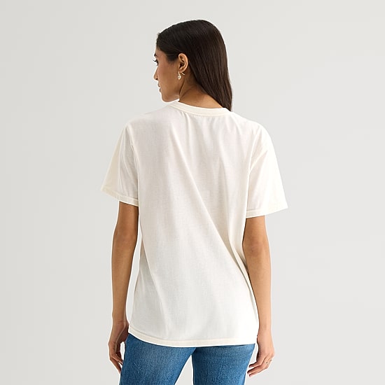 Grayson Threads, The Label Boyfriend Tee Womens Juniors Crew Neck Short Sleeve Loose Fit Bambi Graphic T-Shirt