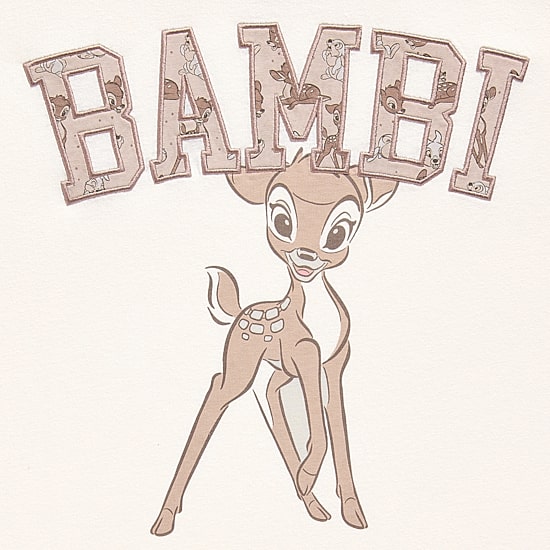 Grayson Threads, The Label Boyfriend Tee Womens Juniors Crew Neck Short Sleeve Loose Fit Bambi Graphic T-Shirt