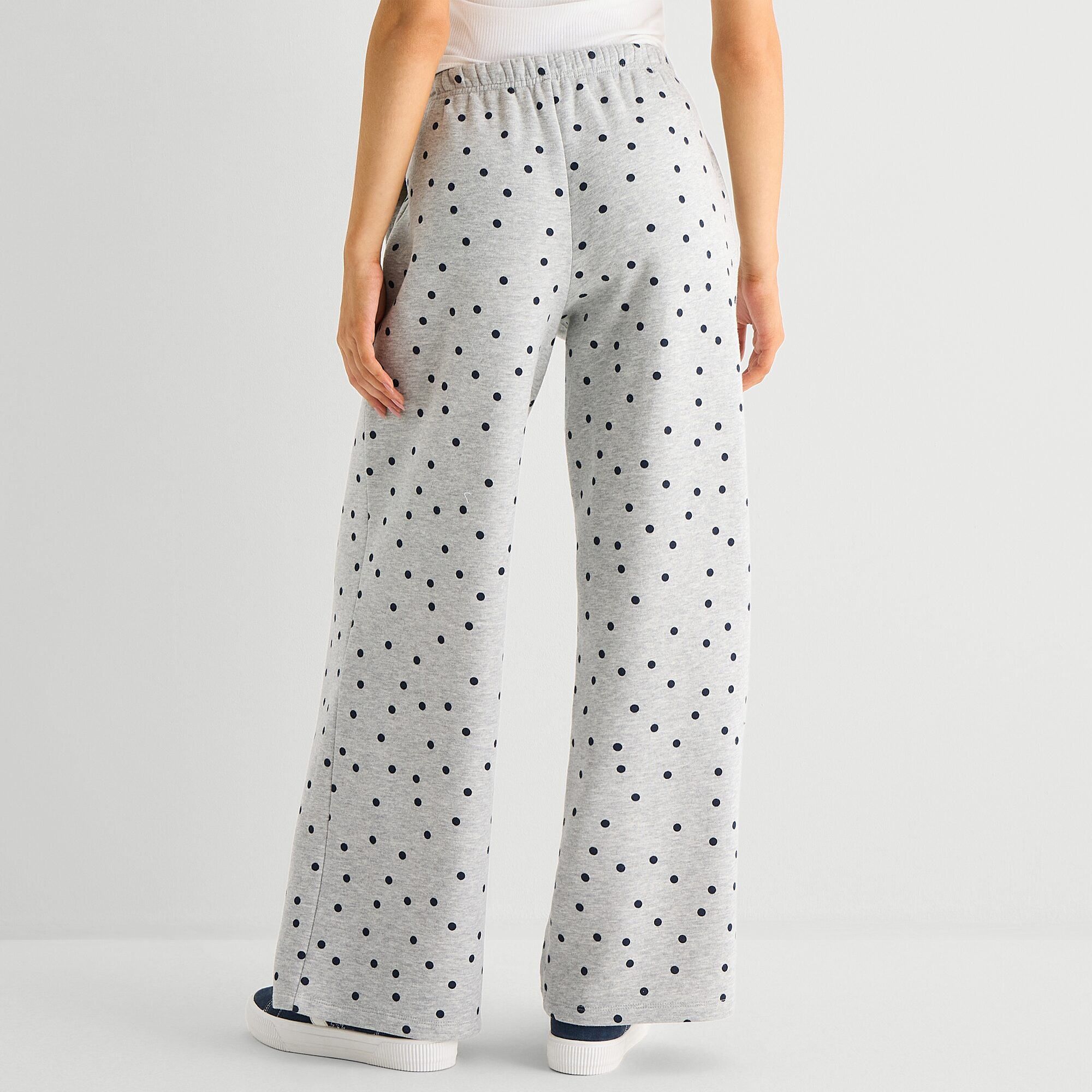 Grayson Threads, The Label Minnie Mouse Sweatpant Womens Juniors Wide Leg Mid Rise Fleece