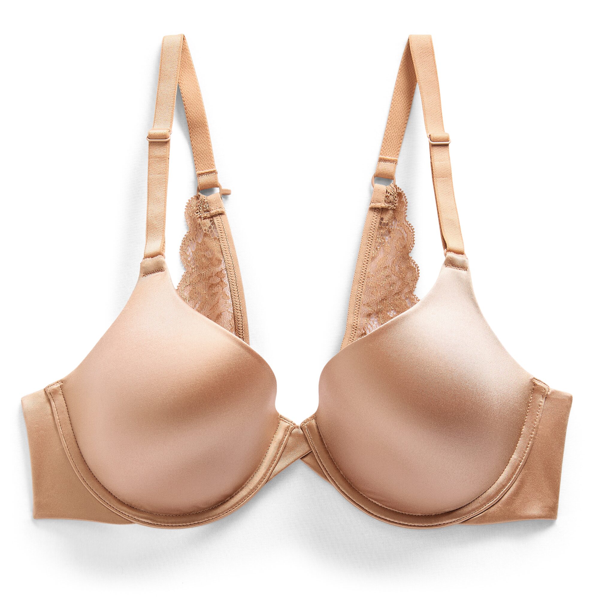 Ambrielle Womens Everyday Lace Demi Bra