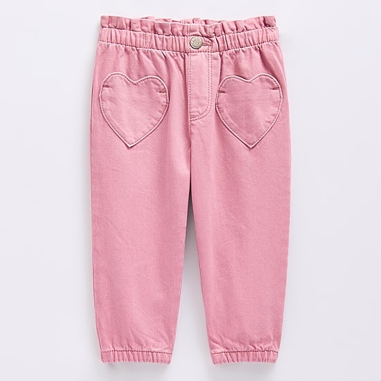 Okie Dokie Baby Girls Adjustable Waist Jogger Jean