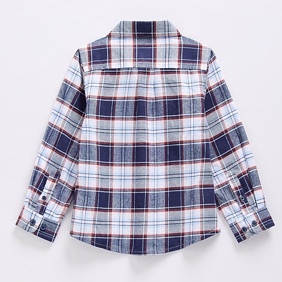 U.S. Polo Assn. Toddler Boys Long Sleeve Cuffed Classic Fit Button-Down Shirt