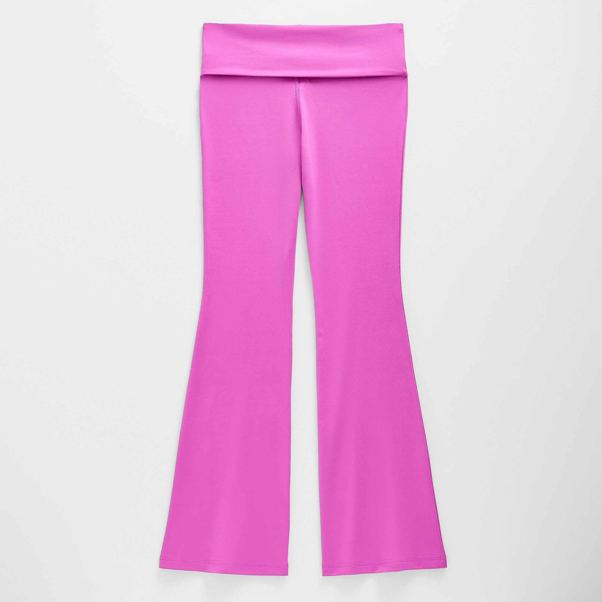 Xersion Little & Big Kid Girls Mid Rise 26 1/2" Active Foldover Waist Flare Full Length Leggings