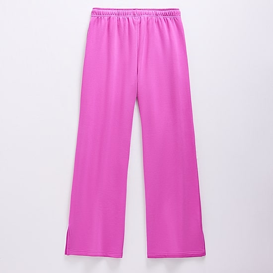 Xersion Super Soft Little & Big Kid Girls Mid Rise Wide Leg Regular Fit Fleece Pull-On Pant