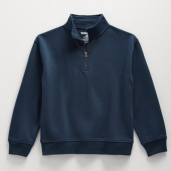 Thereabouts Little & Big Kid Boys Long Sleeve Fleece Casual Quarter-Zip Pullover