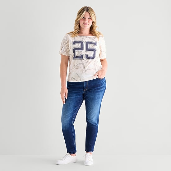 Arizona Womens Juniors Plus Skinny Fit Jean