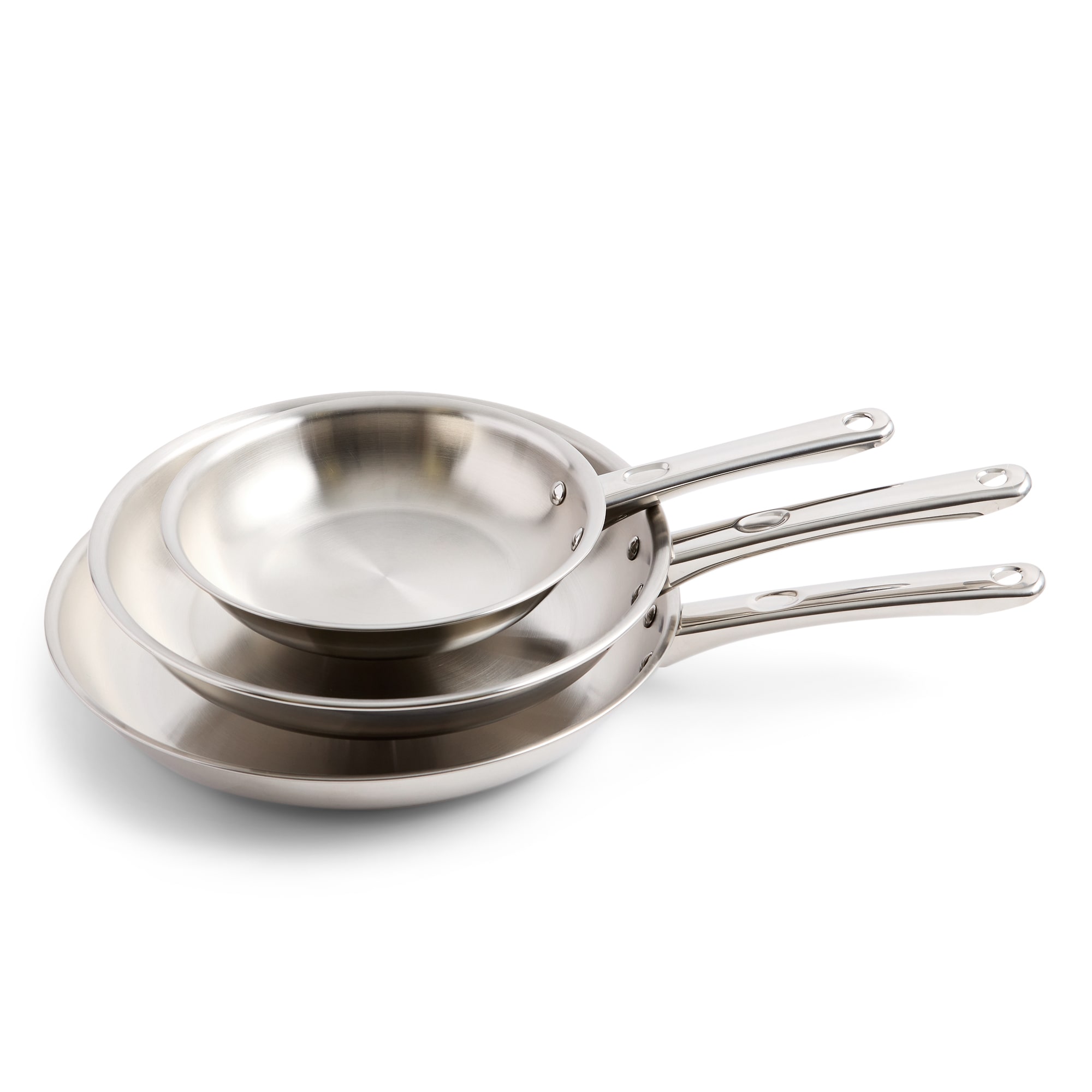 Cooks Stainless Steel 3-pc. Frypan Set