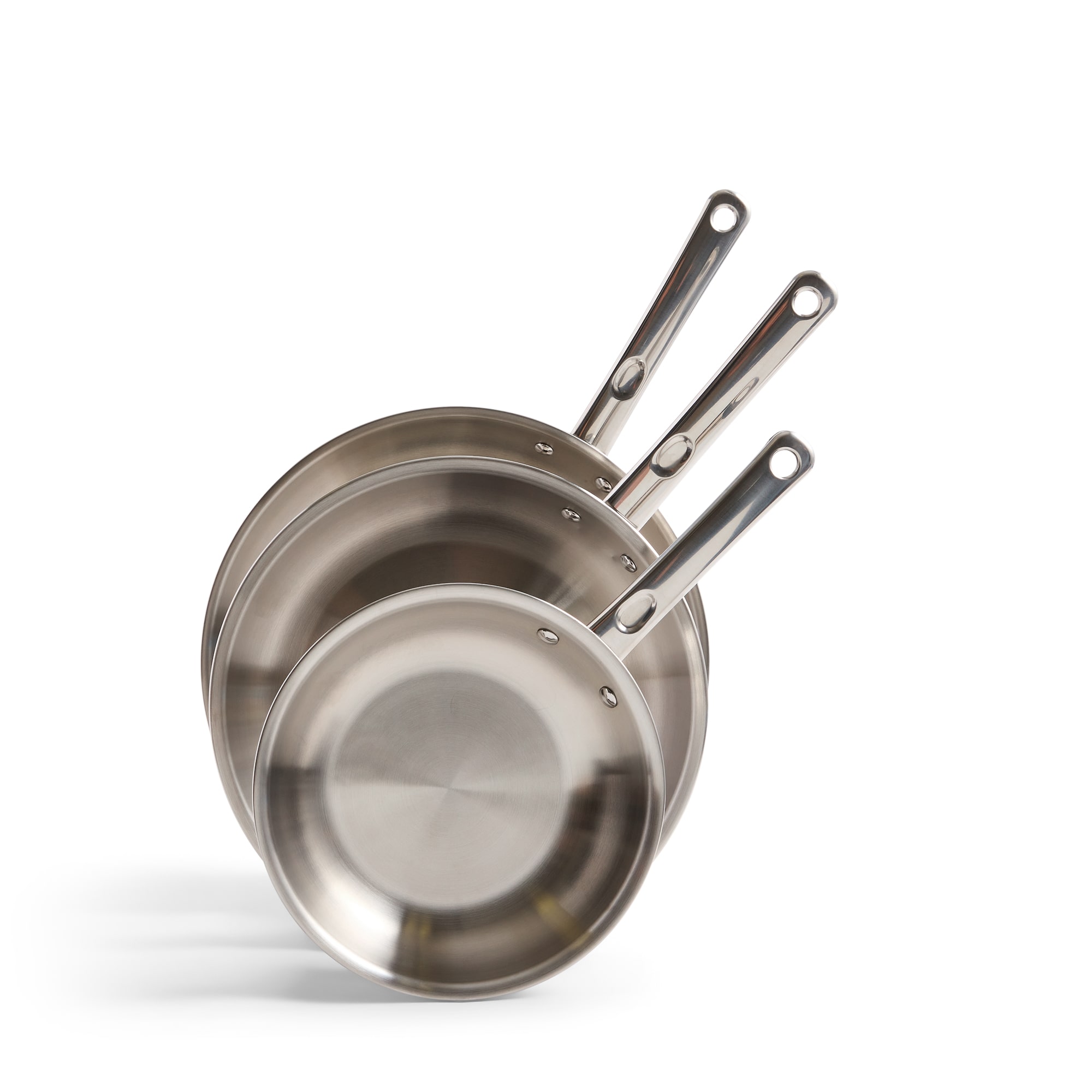 Cooks Stainless Steel 3-pc. Frypan Set