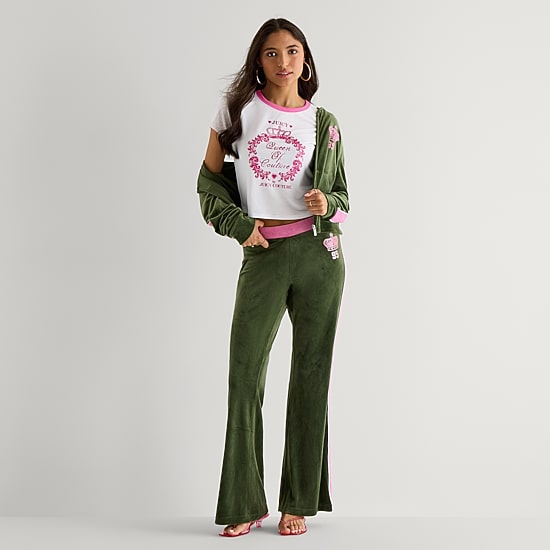Juicy By Juicy Couture Womens Juniors Crew Neck Short Sleeve Regular Fit Graphic T-Shirt