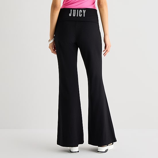Juicy By Juicy Couture Womens Comfort Waistband High Rise Juniors Yoga Pant