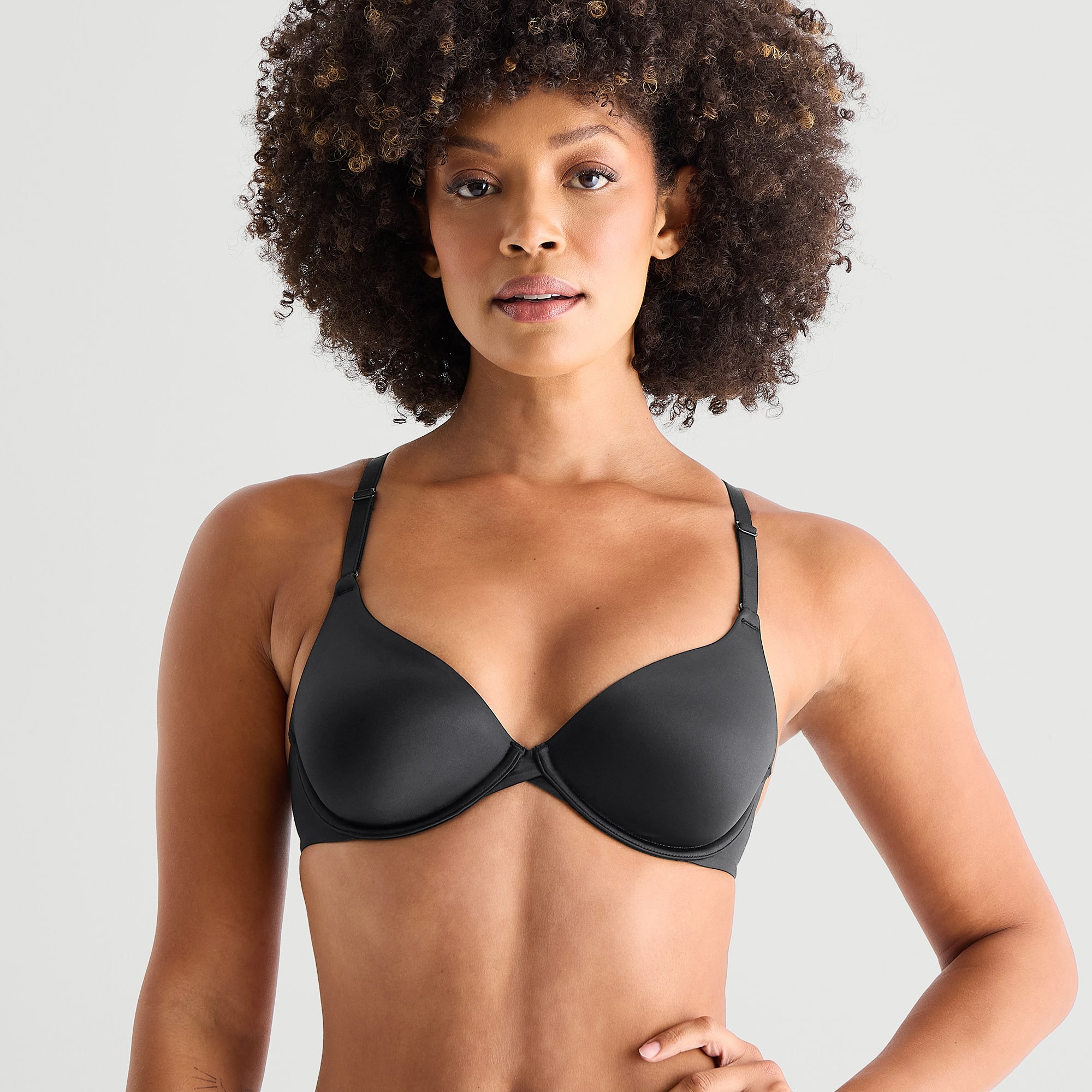 Ambrielle Womens Everyday Lace Demi Bra