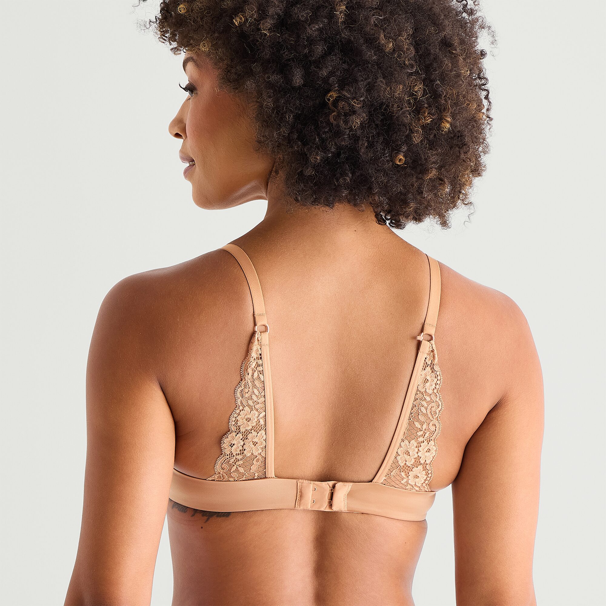 Ambrielle Womens Everyday Lace Demi Bra