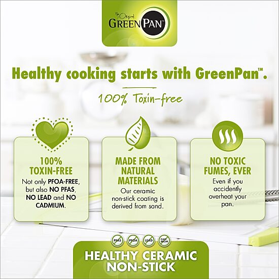 GreenPan Chatham Hard Anodized Ceramic Non-Stick 2-pc. Frying Pan