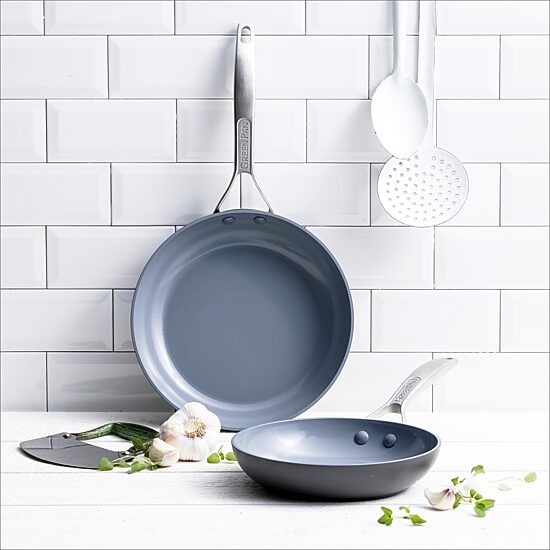 GreenPan Paris Pro Hard Anodized Cermaic Non-Stick 2-pc. Open Frypan Set