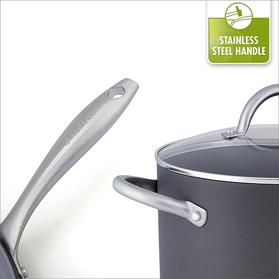 GreenPan Lima Hard Anodized Ceramic Non-Stick 2pc. Open Saucepan Set