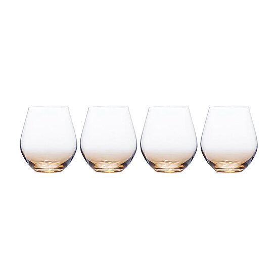 Mikasa Gianna Ombre Amber Stemless 4-pc. Wine Glass