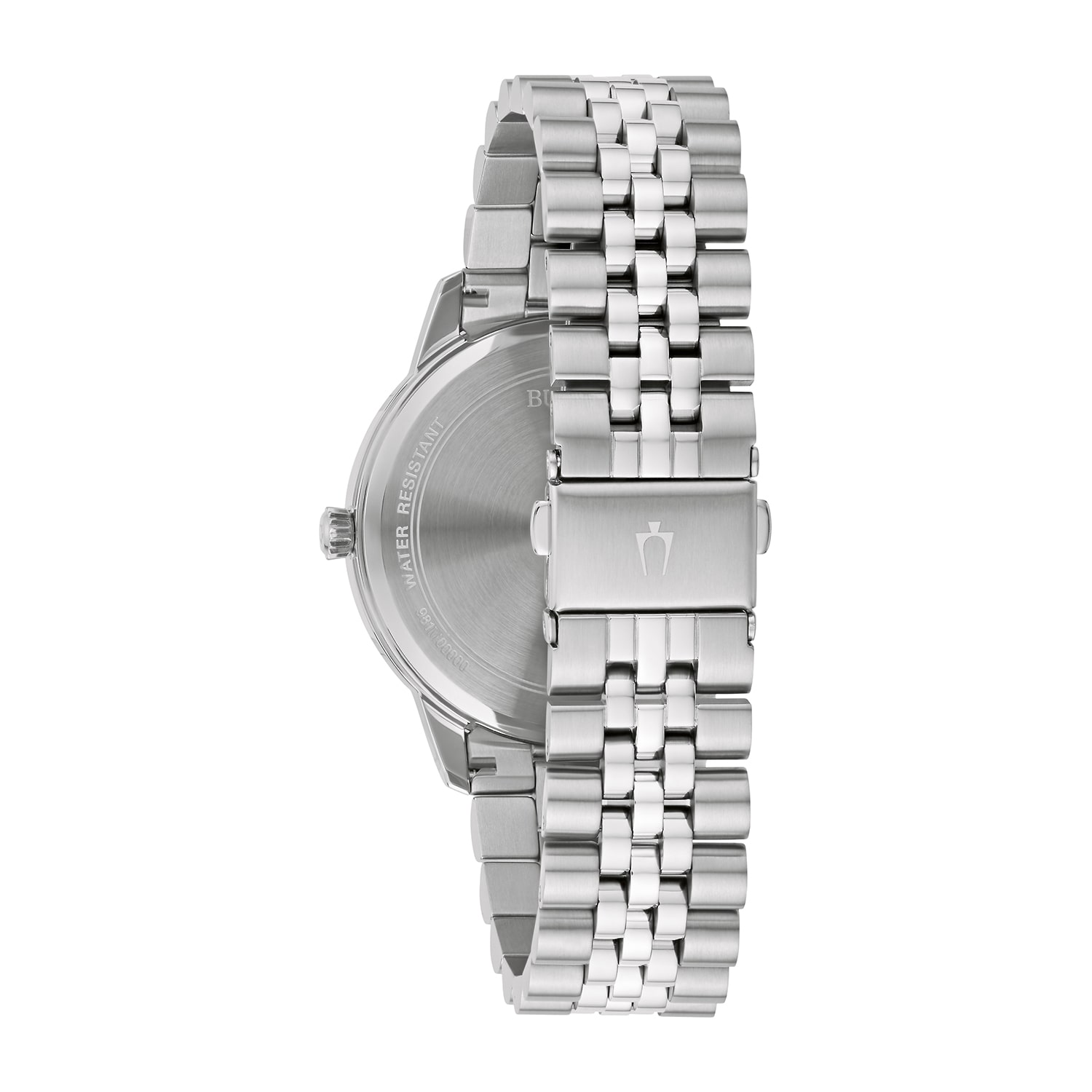 Bulova Classic Mens Silver Tone Stainless Steel Bracelet Watch 96b334