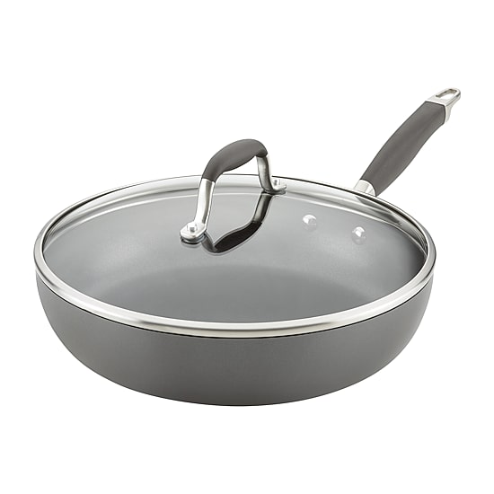 Anolon Advanced Home Hard Anodized 12" Deep Skillet with Lid