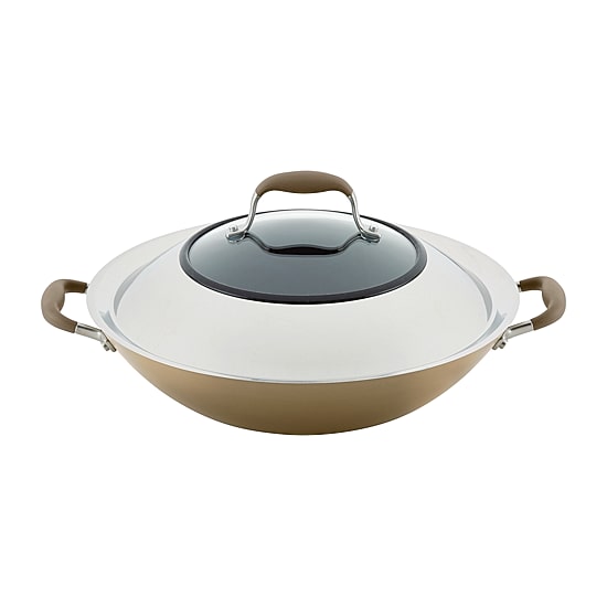 Anolon Advanced Home Hard Anodized 14" Wok with Lid