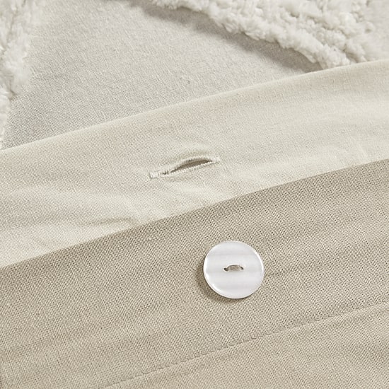 INK+IVY Mila 3 Piece Cotton Duvet Cover Set with Chenille Tufting