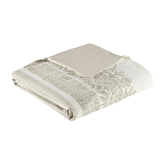 INK+IVY Mila 3 Piece Cotton Duvet Cover Set with Chenille Tufting