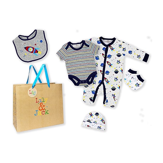 3 Stories Trading Company Baby Boys Jersey 5-pc. Baby Clothing Set