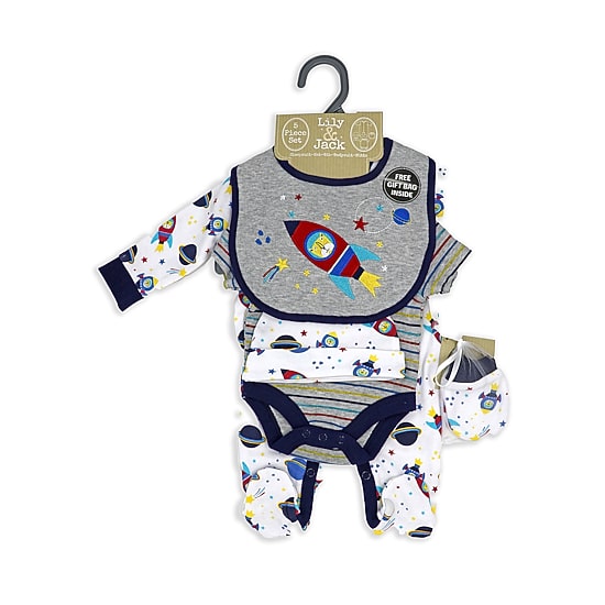3 Stories Trading Company Baby Boys Jersey 5-pc. Baby Clothing Set