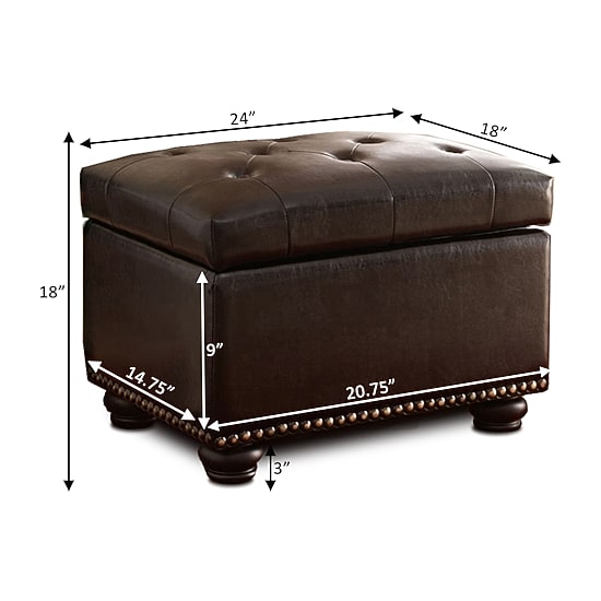 Designs4comfort 5th Avenue Storage Ottoman
