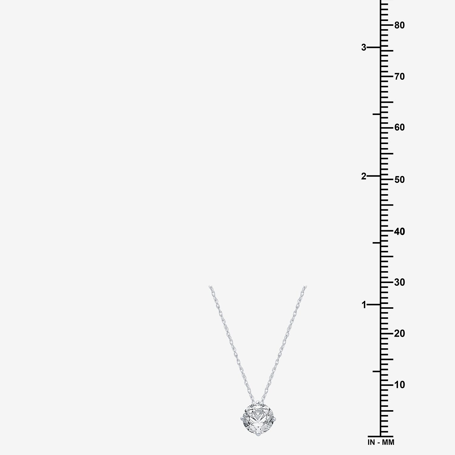 Ever Star (H-I / Si2-I1) Womens 1/2 CT. T.W. Lab Grown White Diamond 10K Gold Round Pendant Necklace