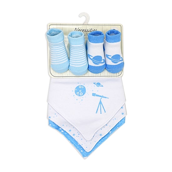 3 Stories Trading Company Unisex 5-pc.Bib and Socks Set